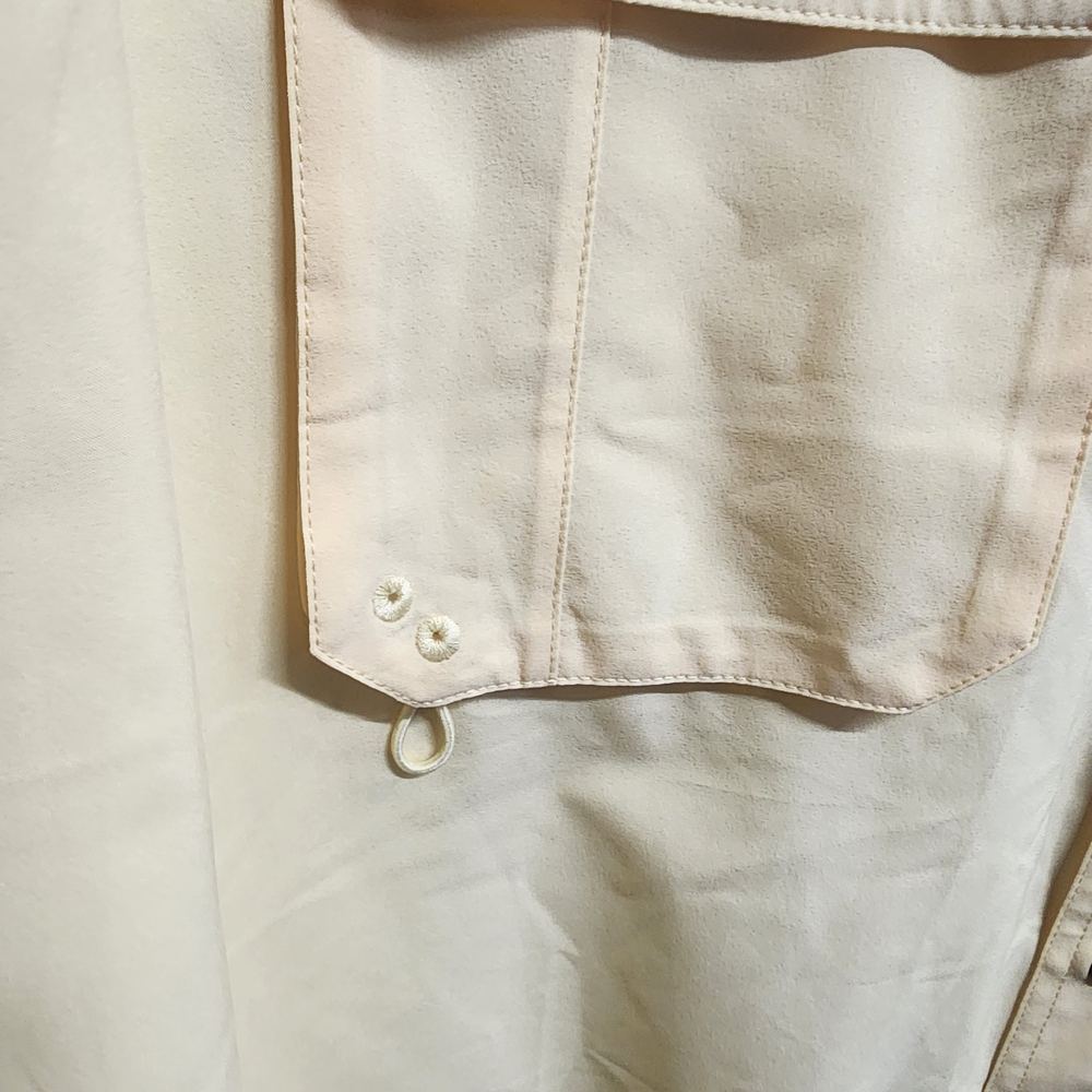 **Bass Pro Shops Men’s Button-Up Fishing Shirt — Cream** - Picture 6 of 9